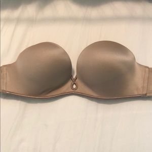 Victoria’s Secret Nude Strapless Push Up Bra 32B